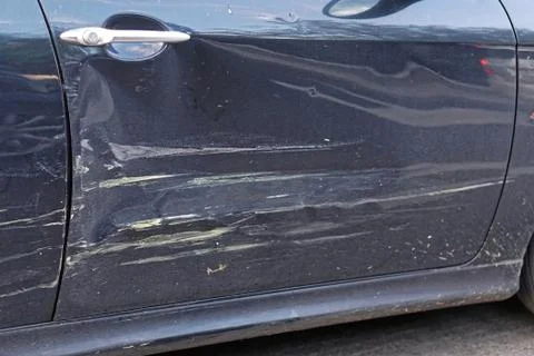Car dent damage Stock Photos
