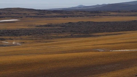 Car in desert Stock Footage 77052509