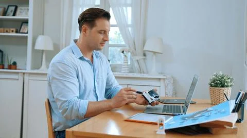 Car design engineer working on car prototype for automobile business Synchronos Stock Photos