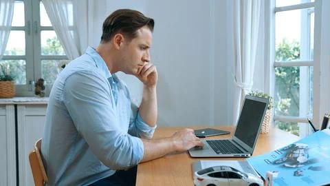 Car design engineer working on car prototype for automobile business Synchronos Stock Photos