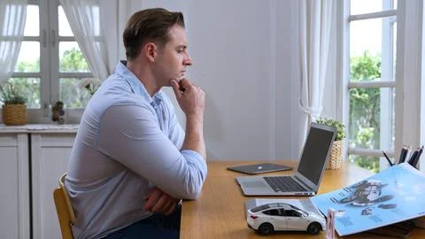 Car design engineer working on car prototype for automobile business Synchronos Stock Photos