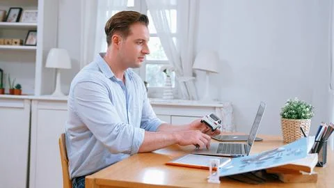 Car design engineer working on car prototype for automobile business Synchronos Stock Photos