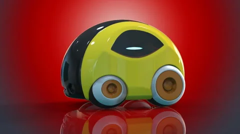 Car design red background Stock Footage 57945954