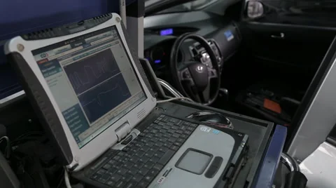 Car diagnostic computer tools Stock Footage 62410419