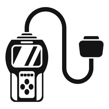 Car diagnostic device showing error codes for mechanic to fix Illustrazione stock
