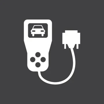 Car diagnostics icon Illustrazione stock