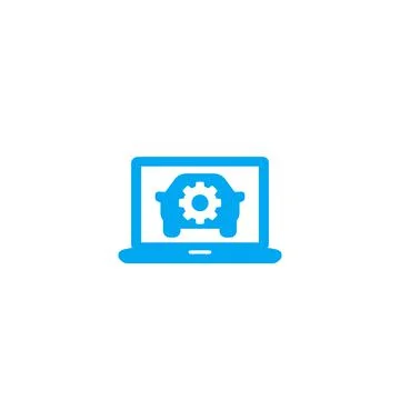 Car diagnostics vector icon Stockillustratie