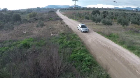 Car on Dirt Road 動画素材 46003114