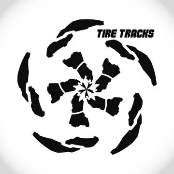 Car disk. Silhouette print. Vector illustration EPS10. Stock Illustration