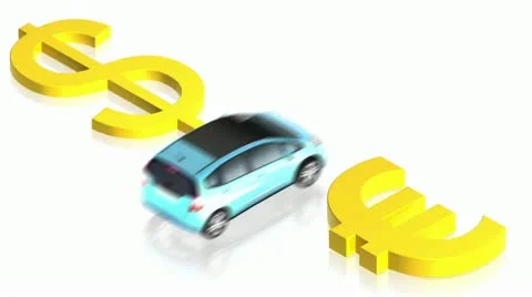 Car dollarEuro Stock Footage 11480248