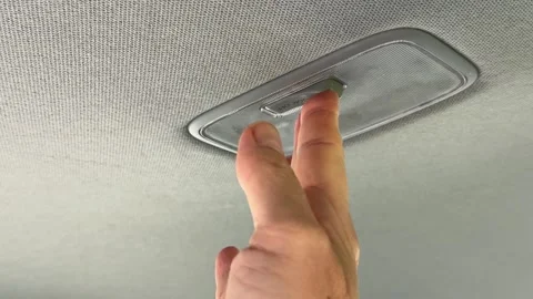 Car-dome-switch-hand Stock Footage 340359253