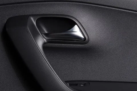 Car door handle inside Stock Photos