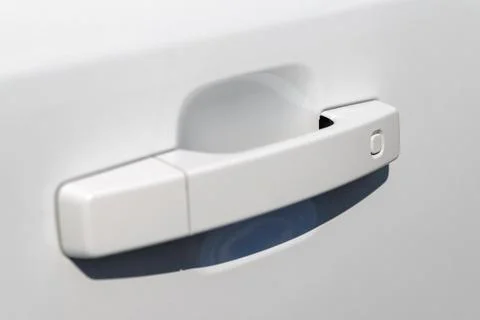 Car door handle. Keyless entry car door handle with touch sensor. Access butt Photos