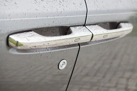 Car door handle Stock Photos