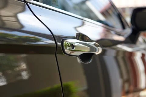 Car door handle Stock Photos