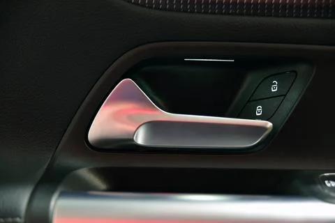 Car door handle Stock Photos