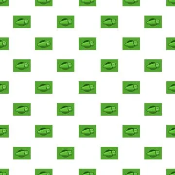 Car door handle seamless pattern green background イラスト素材