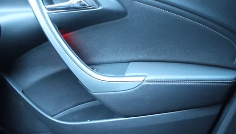 Car door handle sub-assembly, door inside car, auto part 스톡 동영상 90364461