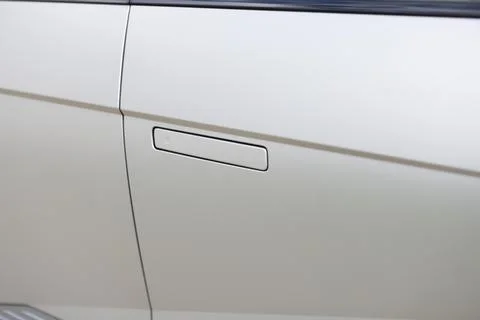 Car door handle with unlock button. Keyless entry car door handle with touch Photos