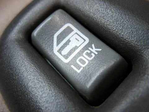 Car door lock switch Stock Photos