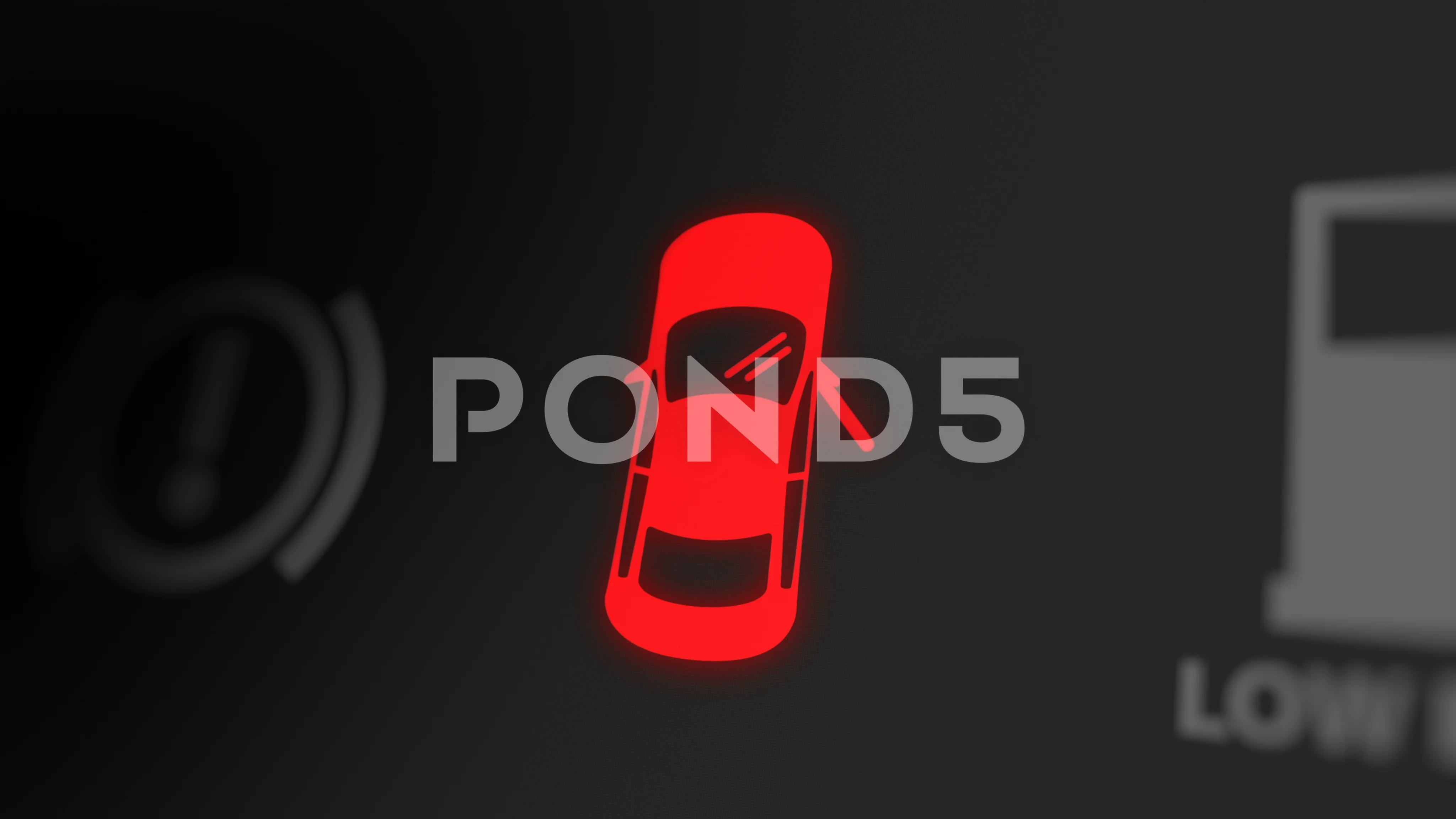 Video Car Door Open Light On Car Dashboard 118463089