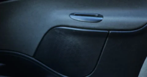 Car Door Panel Close Up Opening Closing Solid Thud Sound Demonstrating Effective Stock Footage 321810361