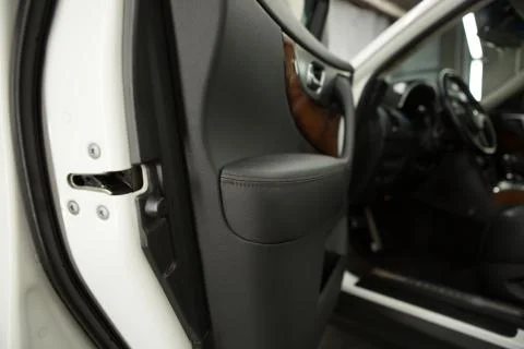 Car door panel closeup Stock Photos