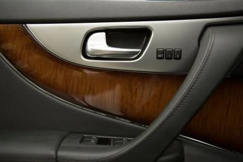 Car door panel closeup Stock Photos