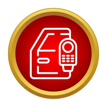 Car door with remote control for security icon Stock Illustration
