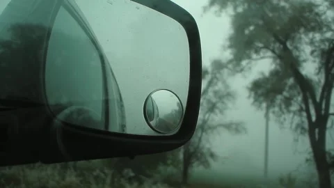 Car double mirror view in winter Stock-Footage 100225853