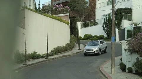 Car down the slope Stock Footage 54550870