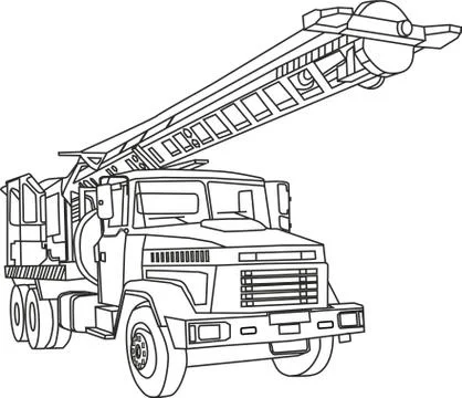 The Car for drilling. Stock Illustration