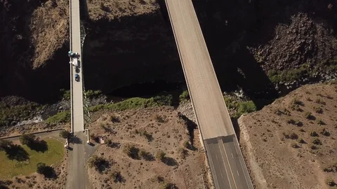 Car drive bridge or Stock Footage 92564405