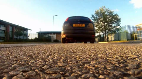 Car drive over camera_Rear Stock Footage 38678243