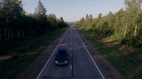Car drive on road Stock Footage 65874127