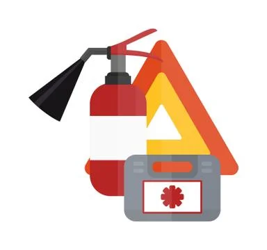 Car drive service elements concept with flat icons and mechanic equipment vector 스톡 일러스트