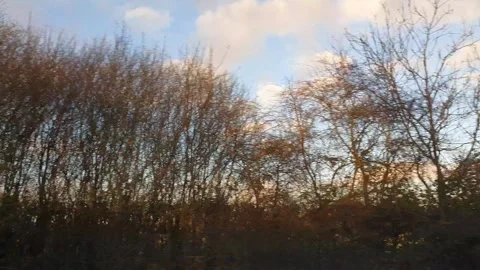 Car Drive Through British Rural Countryside Farms and Landscape Stock Footage 324784845