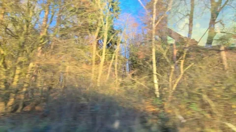 Car Drive Through British Rural Countryside Farms and Landscape Vidéo 324831484