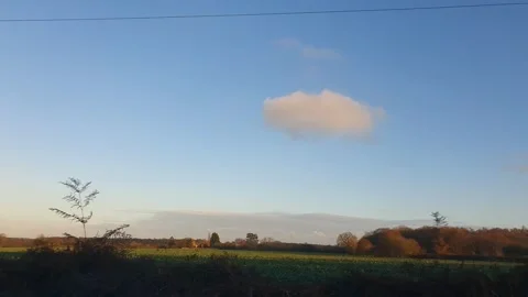 Car Drive Through British Rural Countryside Farms and Landscape Vidéo 324832715