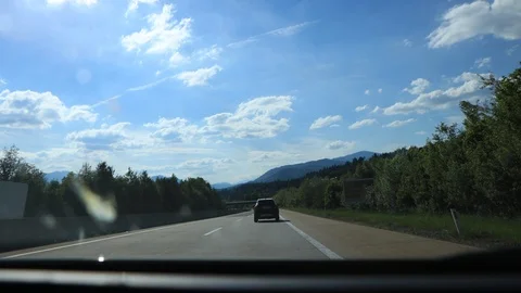Car Drive Timelapse in Austria, Mountains Stock Footage 87222682