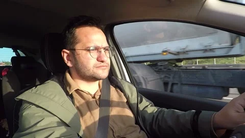 Car driver inside Stock Footage 188419534