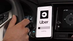 Uber app Logo Animation on Smartphone | Stock Video | Pond5