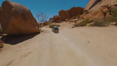The Car Drives Off Road Stock Footage 297254770