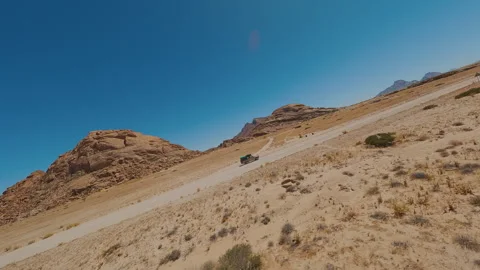 The Car Drives Off Road Stock Footage 297353820