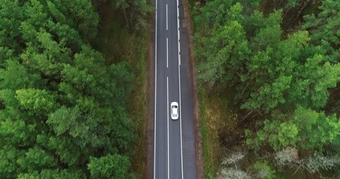 The car drives on the track Stock Footage 127932991