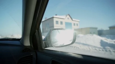 Car is driving along the road Stock Footage 82145019