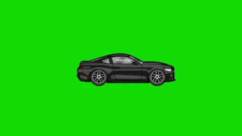 Car driving animation green screen 動画素材 336658529