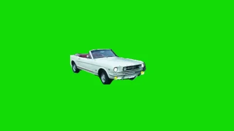 Car driving animation green screen Stock Footage 336658606