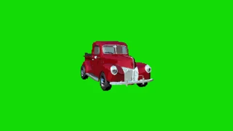 Car driving animation green screen Vídeos de archivo 336658617