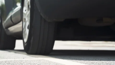 Car Driving Away Stock Footage 128810617